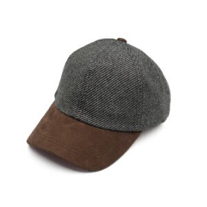 Grey and Coffee Baseball Cap - Premium and Stylish Headwear