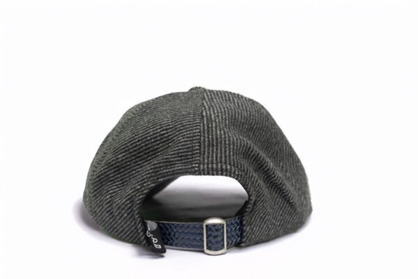 Grey and Blue Herringbone Baseball Cap - Premium, Stylish Headwear - Image 5
