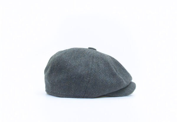 Peaky Blinders-Inspired Herringbone Blue Cap - Classic Vintage Headwear - Image 4