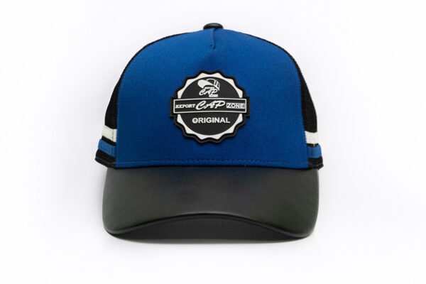 Blue and Black Trucker Cap - Exclusive Export Cap Zone - Image 2