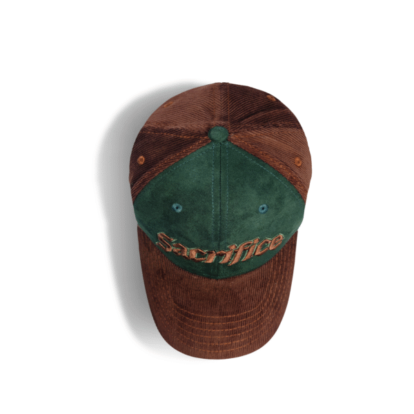 Suede & Cord Crown Cap – Export Cap Zone - Image 4