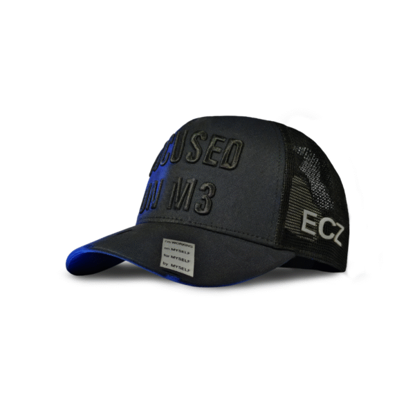 Blue Black Twill Mesh Cap- Export Cap Zone