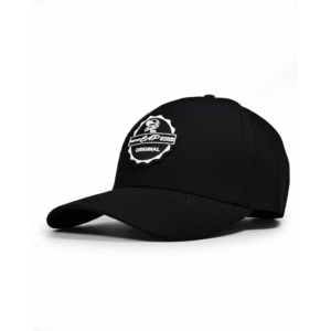 Black Qurian Fabric Fitted Cap - Export Cap Zone