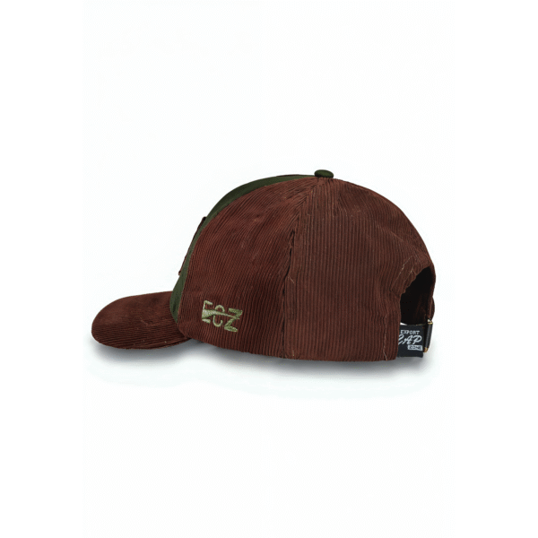 Suede & Cord Crown Cap – Export Cap Zone - Image 2