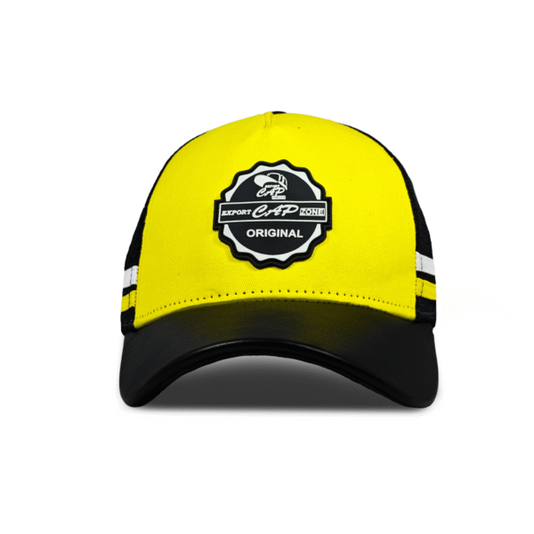 Yellow Twill Mesh Trucker Cap – Export Cap Zone - Image 4