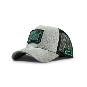 Denim Mesh Trucker Cap Gray