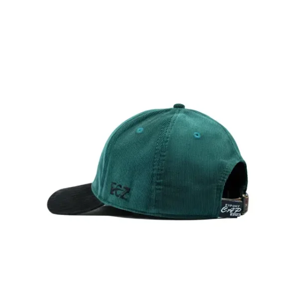 Corduroy Adjustable Cap Green Black - Image 2