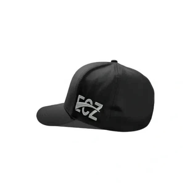 Denim Mesh Trucker Cap Black - Image 2