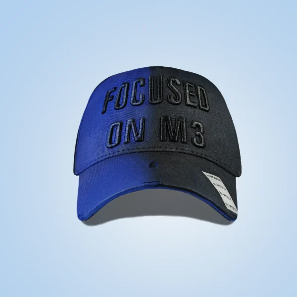 Hand-Sprayed Twill Cap Blue - Image 2