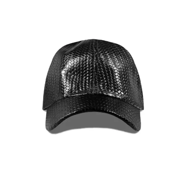 Leather Adjustable Cap Black - Image 2