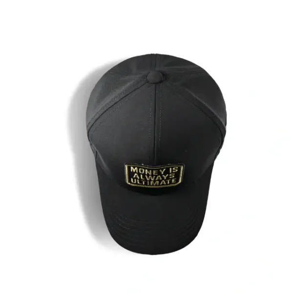 Denim Mesh Trucker Cap Black - Image 3