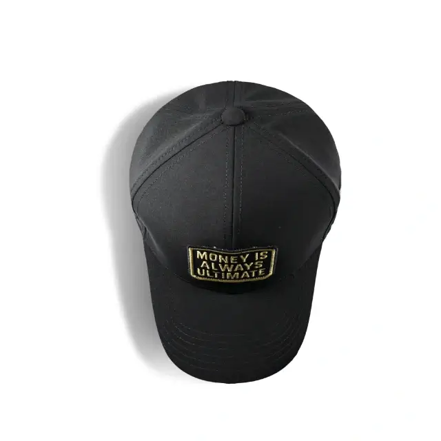 Denim Mesh Trucker Cap Black - Image 3