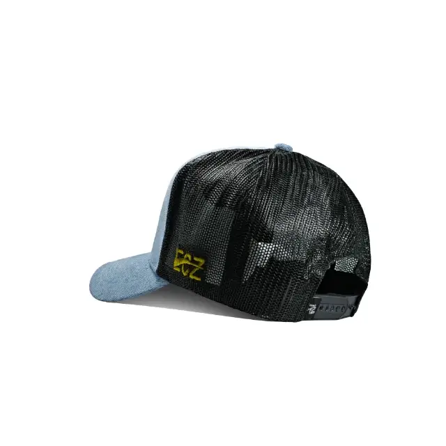Denim Mesh Trucker Cap - Image 4