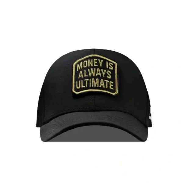 Denim Mesh Trucker Cap Black - Image 4