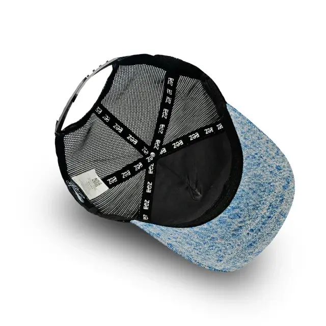 Denim Mesh Trucker Cap - Image 5