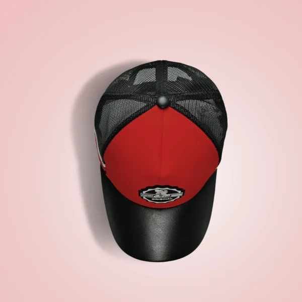 Premium Trucker Cap Red - Image 5